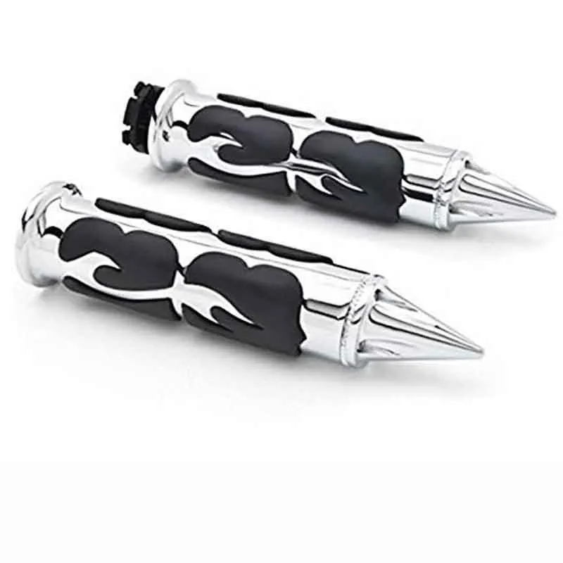 Motorcycle Aluminum Chrome Hand Grips Custom Handlebar Fits Cruisers Suzuki Kawasaki Yamaha Honda with 1 inch Throttle Gr
Motorcycle Aluminum Chrome Hand Grips Custom Handlebar Fits Cruisers Suzuki Kawasaki Yamaha Honda with 1 inch Throttle Gr