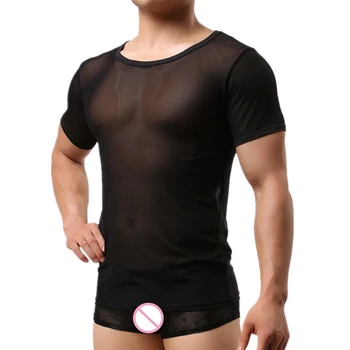 Men's Undershirt Transparent Shirt Sleeveless T Shirt Mesh Men Singlet See Through Underwear Male Sleepwear Sexy Bodysuit Cloth
Men's Undershirt Transparent Shirt Sleeveless T Shirt Mesh Men Singlet See Through Underwear Male Sleepwear Sexy Bodysuit Cloth