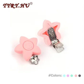 TYRY.HU 1Pc Star Shape Pacifier Clips Baby Teething Foog Grade Silicone Teether Chain Accessories DIY Jewelry Bracelet Crib Toy
TYRY.HU 1Pc Star Shape Pacifier Clips Baby Teething Foog Grade Silicone Teether Chain Accessories DIY Jewelry Bracelet Crib Toy