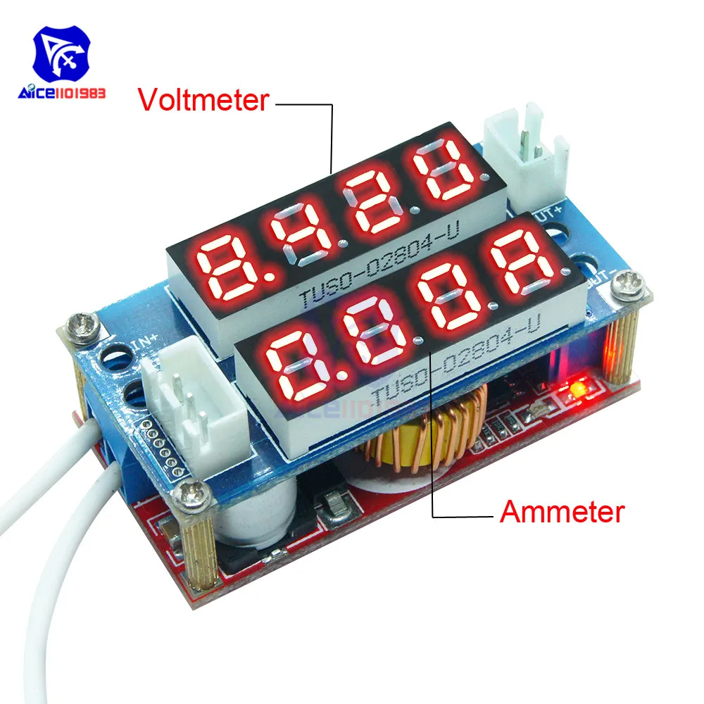 5A Adjustable CC CV Step Down Receiver Non-isolated Charge Module LED Tube Digit Display Voltmeter Ammeter Driver for Arduino
5A Adjustable CC CV Step Down Receiver Non-isolated Charge Module LED Tube Digit Display Voltmeter Ammeter Driver for Arduino