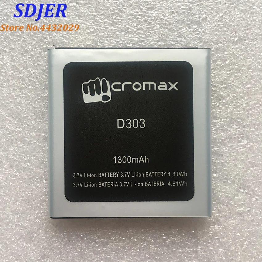 For D303 MICROMAX battery, D303 mobile phone battery, MICROMAX d303 1300MAH Mobile Phone Li-ion Battery Replacement
For D303 MICROMAX battery, D303 mobile phone battery, MICROMAX d303 1300MAH Mobile Phone Li-ion Battery Replacement