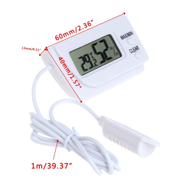 Mini Digital Temperature and Humidity Meter Incubator Pet Dog Tortoise Hatching Eggs Sensor
Mini Digital Temperature and Humidity Meter Incubator Pet Dog Tortoise Hatching Eggs Sensor