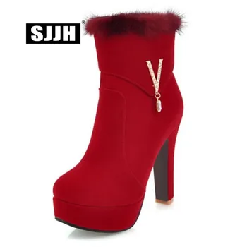 SJJH Women Sexy Ankle Boots with Round Toe Chunky Zip Crystals Martin Boots Winter Fashion Working Formal Shoes Large Size Q451
SJJH Women Sexy Ankle Boots with Round Toe Chunky Zip Crystals Martin Boots Winter Fashion Working Formal Shoes Large Size Q451