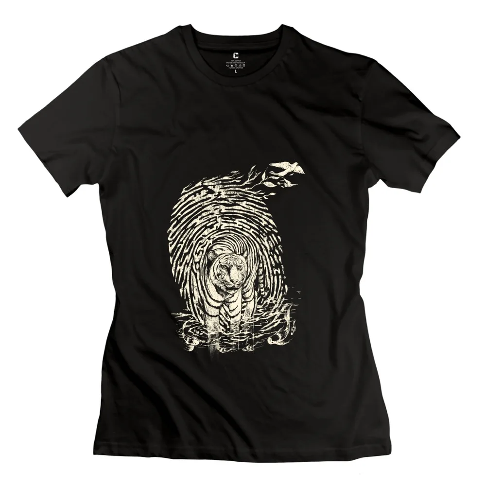 fashion WILDPRINT cloth art o-collar girlfriendsromance t shirt for women | Женская одежда