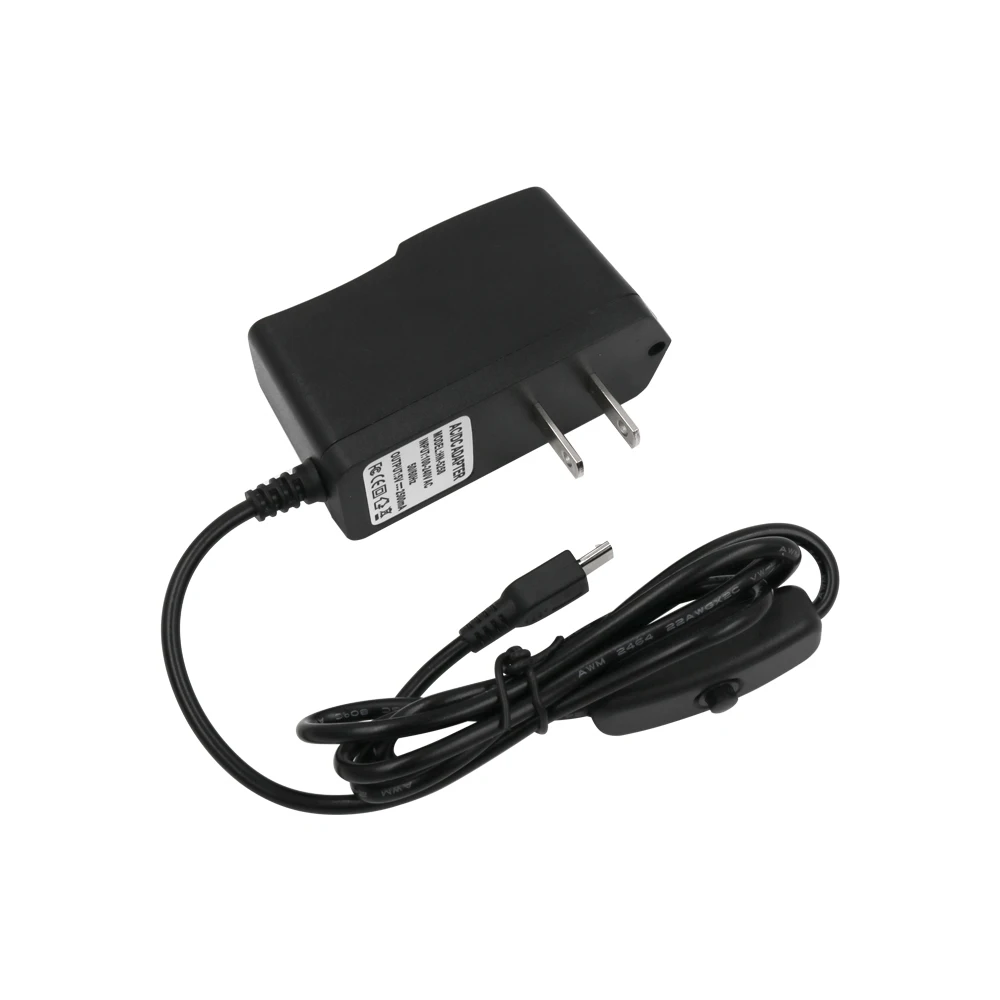 AC Power Supply 5V 2.5A USB Charger Adapter/ ON Off Switch Micro USB Cable For Raspberry Pi 3 Model B
AC Power Supply 5V 2.5A USB Charger Adapter/ ON Off Switch Micro USB Cable For Raspberry Pi 3 Model B