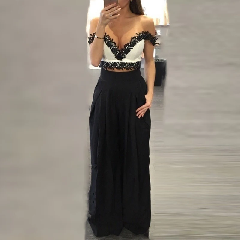 Women Long Pants Summer Autumn Casual Style Solid Loose Large Size Black Blue Large New Wide Leg Pants Elastic Waist Fashion -N
Women Long Pants Summer Autumn Casual Style Solid Loose Large Size Black Blue Large New Wide Leg Pants Elastic Waist Fashion -N