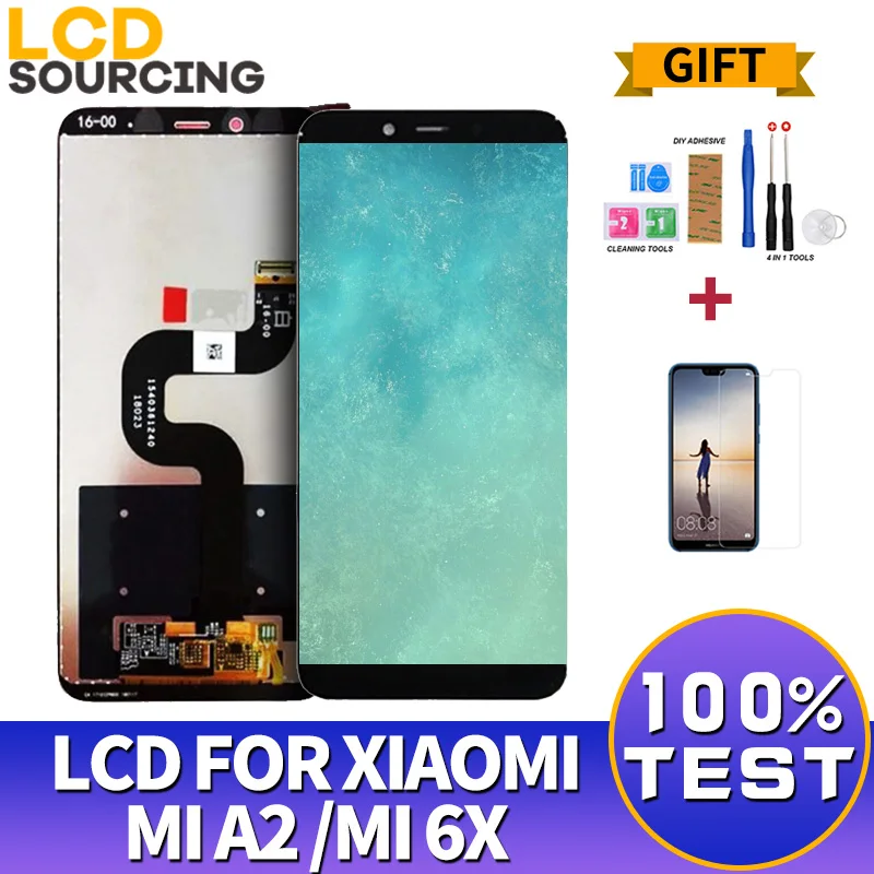5.99"inch LCD Display For Xiaomi Mi A2 MIA2 / Mi 6X Mi6X LCD Digitizer with Touch Screen Assembly Replacement Repair Parts NEW
5.99"inch LCD Display For Xiaomi Mi A2 MIA2 / Mi 6X Mi6X LCD Digitizer with Touch Screen Assembly Replacement Repair Parts NEW