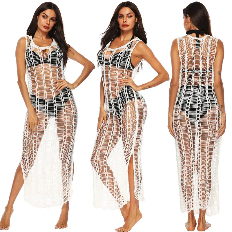 Summer Beach Dress 2019 Dresses Cover-Ups Woman Sexy Hollow Perspective Vest Smock Female 1018 Solid Polyester Beach Tunics
Summer Beach Dress 2019 Dresses Cover-Ups Woman Sexy Hollow Perspective Vest Smock Female 1018 Solid Polyester Beach Tunics