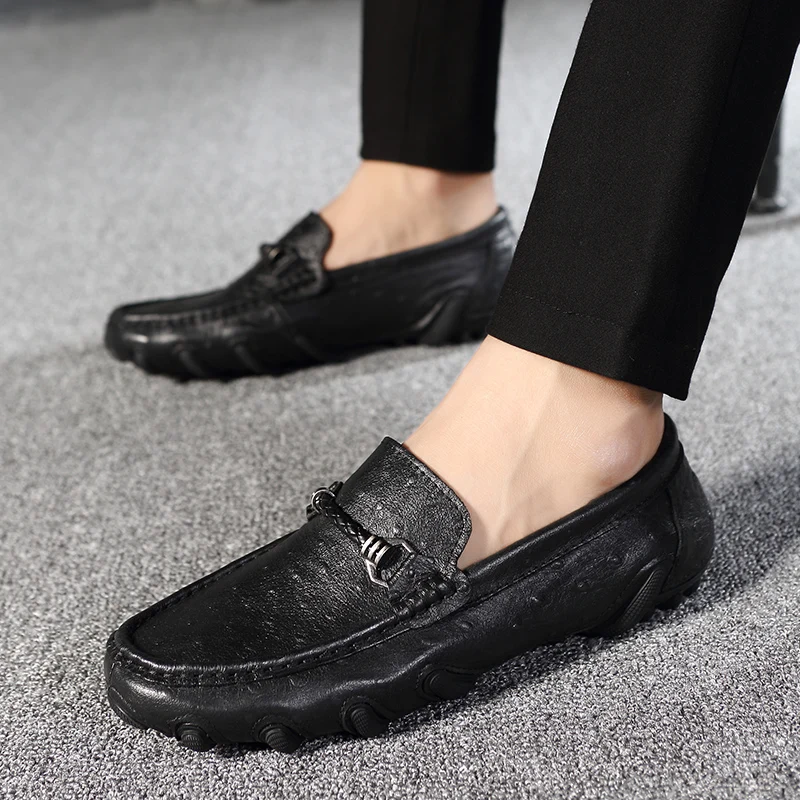 Men genuine Leather Shoes outdoor Slip On Men Loafers Fashion Men Shoes Flats Luxury Brand Designer Shoes Zapatillas Hombre l5
Men genuine Leather Shoes outdoor Slip On Men Loafers Fashion Men Shoes Flats Luxury Brand Designer Shoes Zapatillas Hombre l5