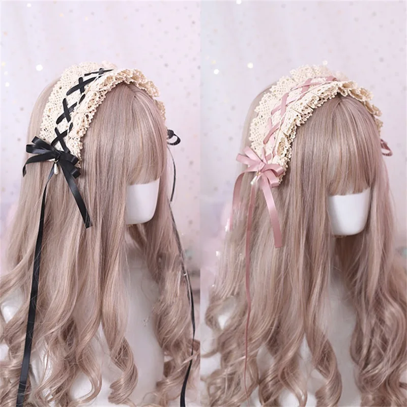 Vintage Japanese Sweet Lolita Lace Crossover Strap Bow Headwear Maid Hair Band Maid Daily Hair Accessories Headbands 6 Colors
Vintage Japanese Sweet Lolita Lace Crossover Strap Bow Headwear Maid Hair Band Maid Daily Hair Accessories Headbands 6 Colors