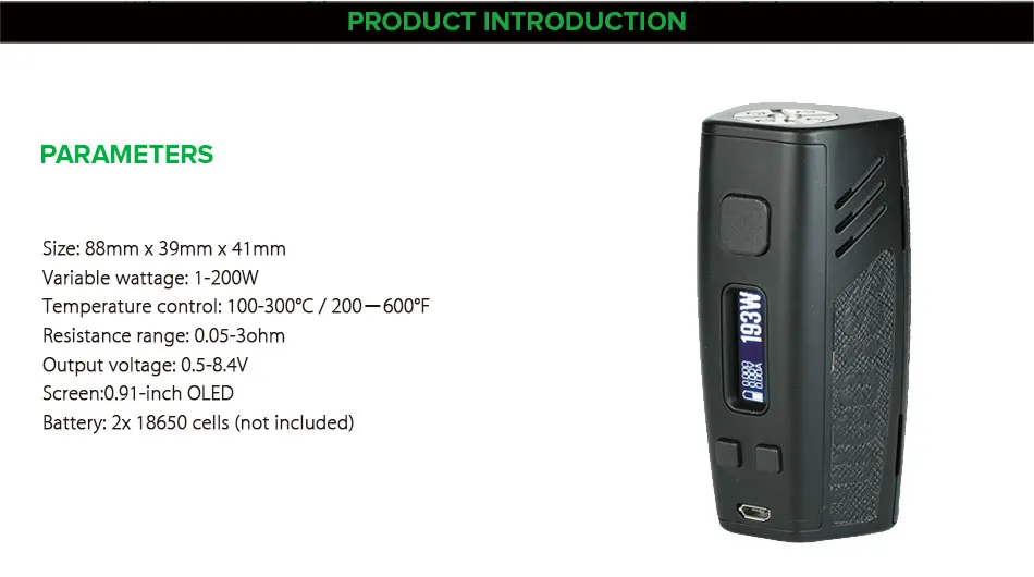 Hugo 200 watt box mod