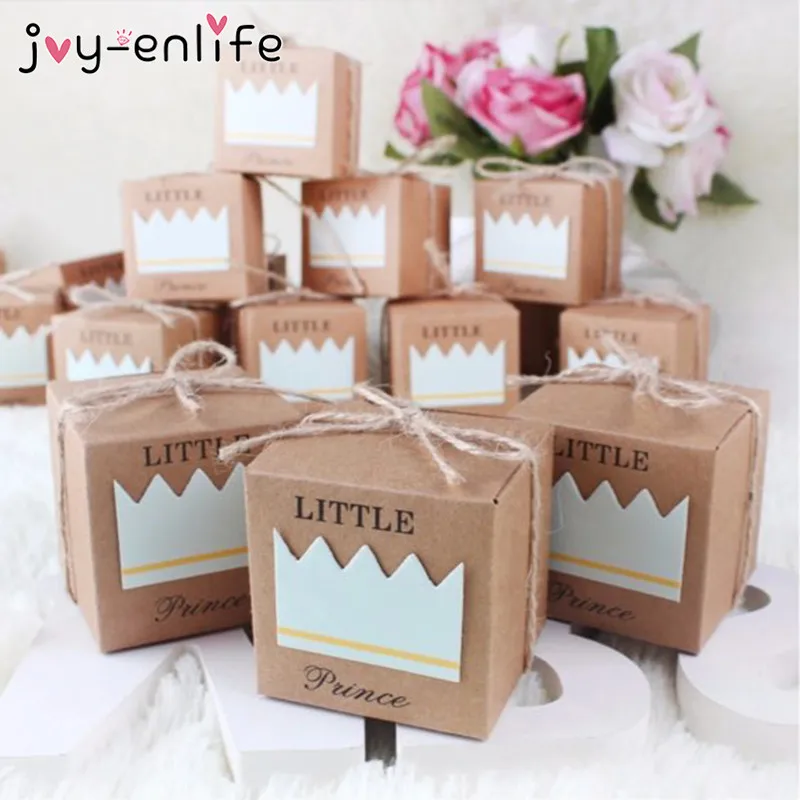 JOY-ENLIFE 20pcs Baby Shower Candy Box Little Prince/Princess Crown Kraft Paper Gift Box Birthday Party Christmas Party Supplies
JOY-ENLIFE 20pcs Baby Shower Candy Box Little Prince/Princess Crown Kraft Paper Gift Box Birthday Party Christmas Party Supplies