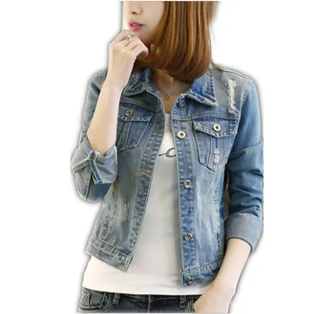 Fashion Women Jeans Coat Plus Size 5XL 2019 Spring Single Breasted Turn-Down Collar Female Jacket Outerwear Jeans Slim CoatCQ890
Fashion Women Jeans Coat Plus Size 5XL 2019 Spring Single Breasted Turn-Down Collar Female Jacket Outerwear Jeans Slim CoatCQ890