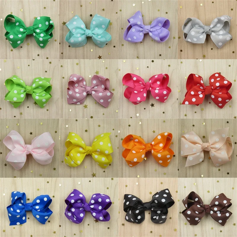 1PCS Solid Hair Hand Dots Bows Christmas Girls 20 colors Solid Grosgrain Ribbon Hair Bow Kids Boutuique Hair Accessories 2018
1PCS Solid Hair Hand Dots Bows Christmas Girls 20 colors Solid Grosgrain Ribbon Hair Bow Kids Boutuique Hair Accessories 2018