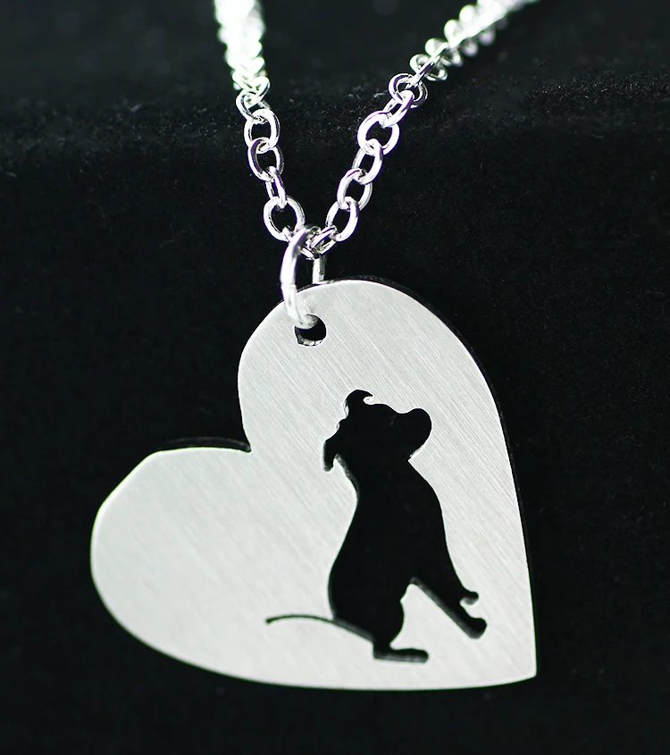 SUTEYI Charms Heart-shaped Stainless Steel Pendant Animal Dog Necklace Bulldog Animal Necklaces Women Trendy Jewelry
SUTEYI Charms Heart-shaped Stainless Steel Pendant Animal Dog Necklace Bulldog Animal Necklaces Women Trendy Jewelry