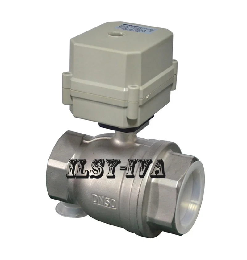 

DN32,DN40.DN50 2 way electric ball valve,DC12V,DC24V Stainless steel Motorized Ball Valve