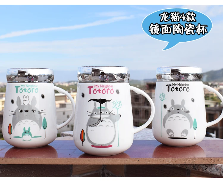 Large Capacity Creative Lovely Ceramic Cartoon Cute Totoro Lover Coffee Mug Cup Birthday Gift Drop Shipping