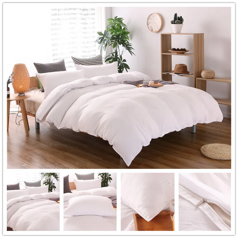 roupa de cama Plain colour 3pcs / 2pcs Bedding set Cotton bed sheet +duvet cover + pillowcase dekbedovertre housse de couette
roupa de cama Plain colour 3pcs / 2pcs Bedding set Cotton bed sheet +duvet cover + pillowcase dekbedovertre housse de couette