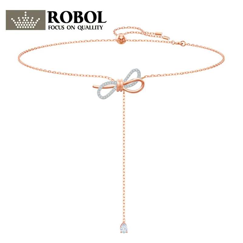 ROBOL Original New SWA LIFELONG BOW Y-Necklace 2019 New Bow Y-Length Bow Pendant Necklace 5441082 Bow Necklace Copy Jewelry
ROBOL Original New SWA LIFELONG BOW Y-Necklace 2019 New Bow Y-Length Bow Pendant Necklace 5441082 Bow Necklace Copy Jewelry