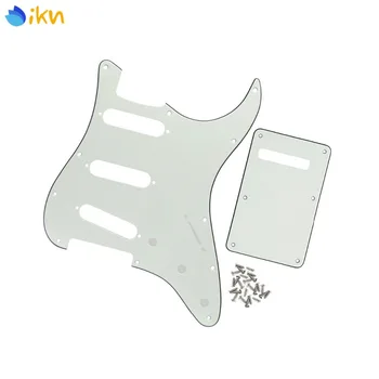 New Set of 3Ply 11 Hole Strat SSS Guitar Pickguard Scratch Plate Cavity Spring Cover Back Plate with Screws Guitar Parts Ivory
New Set of 3Ply 11 Hole Strat SSS Guitar Pickguard Scratch Plate Cavity Spring Cover Back Plate with Screws Guitar Parts Ivory