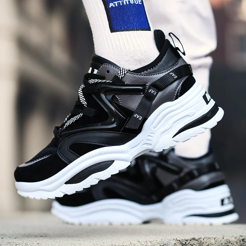 2019 Sport Running Shoes Men Breathable Indoor Outdoor Platform Couple Lace-Up Rubber Insole Designer Sneakers Women Size 35-44
2019 Sport Running Shoes Men Breathable Indoor Outdoor Platform Couple Lace-Up Rubber Insole Designer Sneakers Women Size 35-44