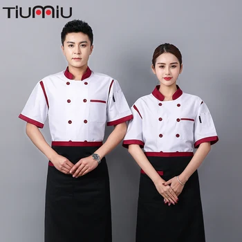 Chef Uniform Wholesale Professional Summer Dessert Shop Back Breathable Mesh Logo Custom Kitchen Barbers Work Cook Jacket
Chef Uniform Wholesale Professional Summer Dessert Shop Back Breathable Mesh Logo Custom Kitchen Barbers Work Cook Jacket