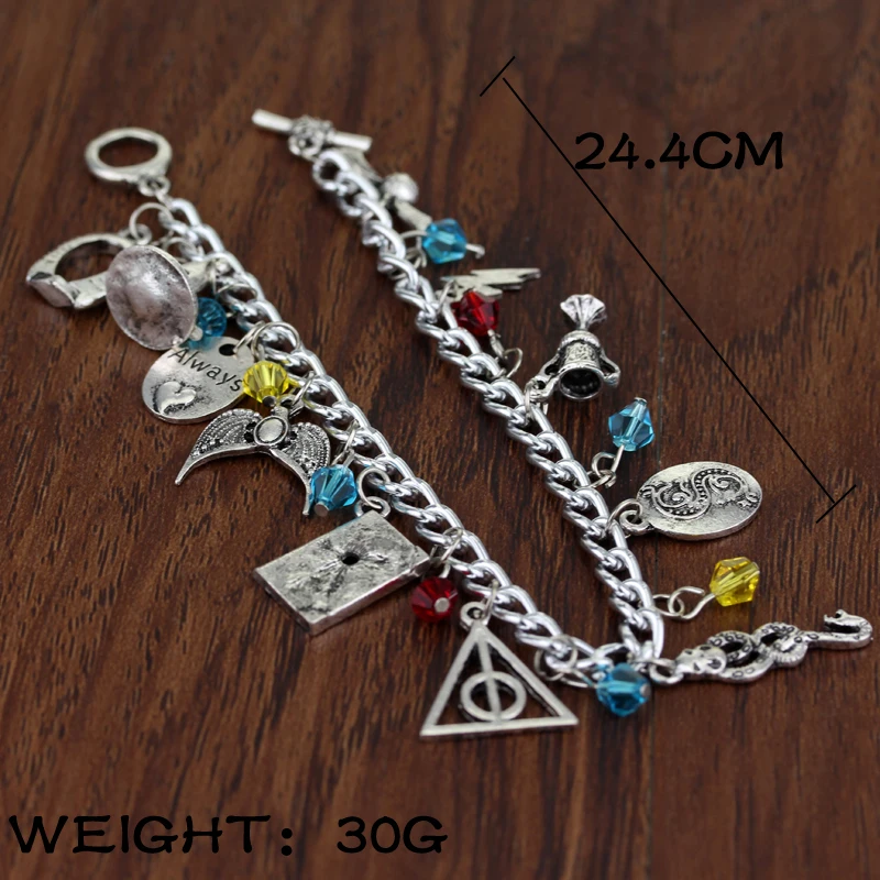New Horcrux Wristlet Bracelets Crystal Stone Deathly Hallows Dark Mark Sorting Hat men and women Trinket wristlet New Horcrux Wristlet Bracelets Crystal Stone Deathly Hallows Dark Mark Sorting Hat men and women Trinket wristlet