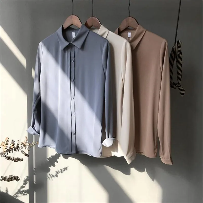 Spring Office Tops Women Ladies Long Sleeve Shirts Casual Chiffon Blouse 2018 Work Wear Office Blusas Femininas
Spring Office Tops Women Ladies Long Sleeve Shirts Casual Chiffon Blouse 2018 Work Wear Office Blusas Femininas