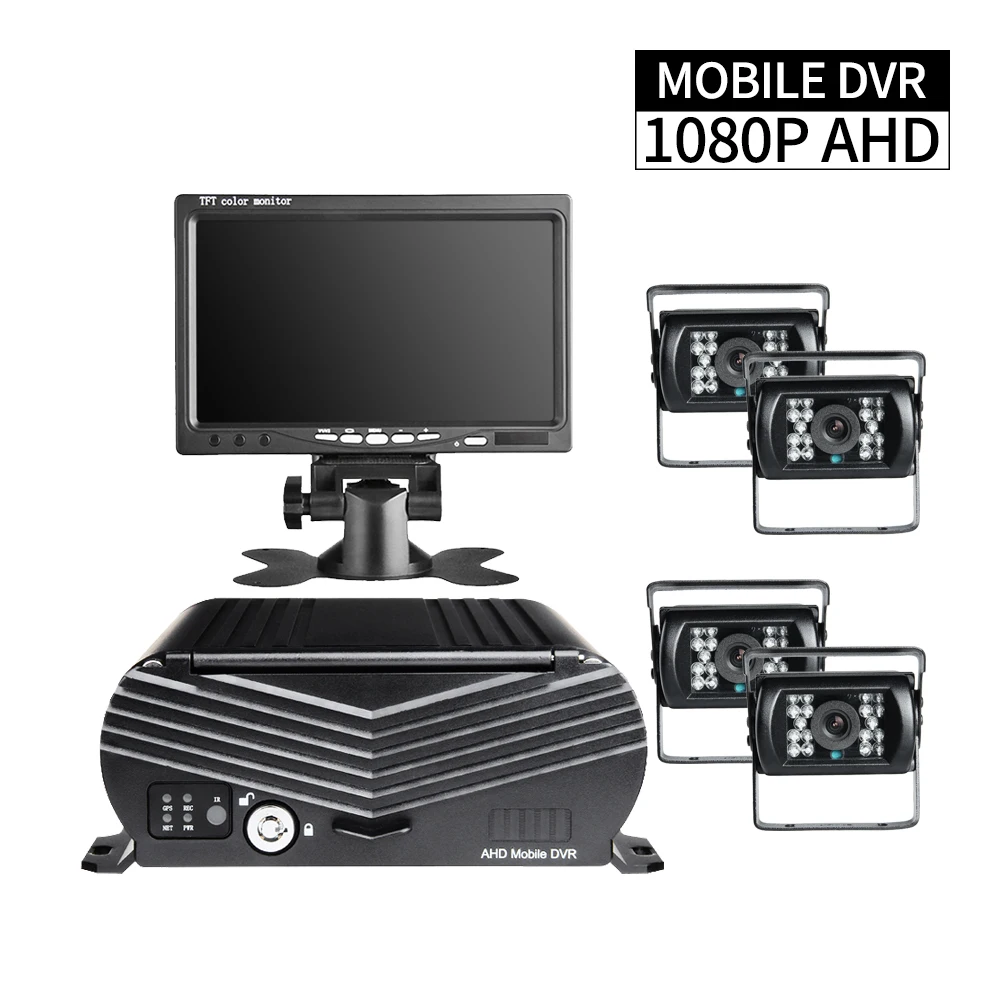 4CH Hard Disk Taxi Mobile DVR Recorder VGA Monitor 4PCS 1080P AHD Security Side/Front Waterproof Camera Kit Greek Bulgarian Vans
4CH Hard Disk Taxi Mobile DVR Recorder VGA Monitor 4PCS 1080P AHD Security Side/Front Waterproof Camera Kit Greek Bulgarian Vans