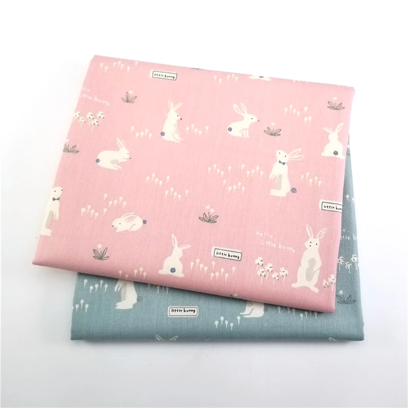 2pcs/lot Printed Cute Rabbits Cotton Twill Fabric Patchwork Cloth For DIY Sewing Quilting Fat Quarters Material For Baby&Dolls
2pcs/lot Printed Cute Rabbits Cotton Twill Fabric Patchwork Cloth For DIY Sewing Quilting Fat Quarters Material For Baby&Dolls