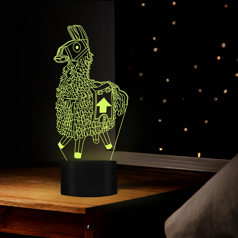 3D Night Light 7 Color Rainbow smash Llama LED USB 3d Lamp Battery Powered Children's Room Christmas Decoration Lights drop ship
3D Night Light 7 Color Rainbow smash Llama LED USB 3d Lamp Battery Powered Children's Room Christmas Decoration Lights drop ship