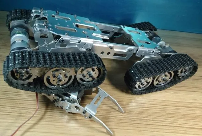 RC Metal Tracked Vehicle Track Obstacle-surmounting Tank Car Chassis Crawler 4WD Smart Tank Car Chassis Chain Caterpillar RC Toy
RC Metal Tracked Vehicle Track Obstacle-surmounting Tank Car Chassis Crawler 4WD Smart Tank Car Chassis Chain Caterpillar RC Toy