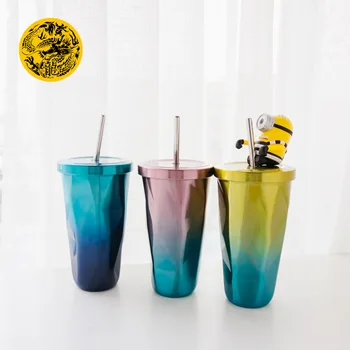 Creative gradient rhombus heat preservation cup Korean plate high capacity female student with 304 stainless steel car cup
Creative gradient rhombus heat preservation cup Korean plate high capacity female student with 304 stainless steel car cup