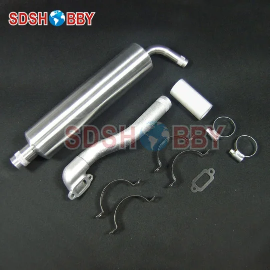 New Designed Canister Muffler for DLE30 EME35 DLA32 GT26R GF26I Engines /for 23-35cc Gas Plane
New Designed Canister Muffler for DLE30 EME35 DLA32 GT26R GF26I Engines /for 23-35cc Gas Plane
