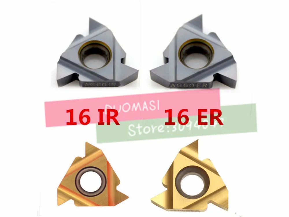 10pcs 16ER AG60/16ER AG55/16IR AG55/16IR AG60 Carbide Threading Inserts 55/60 degree Threading Lathe Inserts for Lathe Tool
10pcs 16ER AG60/16ER AG55/16IR AG55/16IR AG60 Carbide Threading Inserts 55/60 degree Threading Lathe Inserts for Lathe Tool
