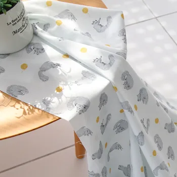 half yard Korean import plain cotton fabric with cartoon cat print, handmade DIY patchwork baby's garment A732
half yard Korean import plain cotton fabric with cartoon cat print, handmade DIY patchwork baby's garment A732