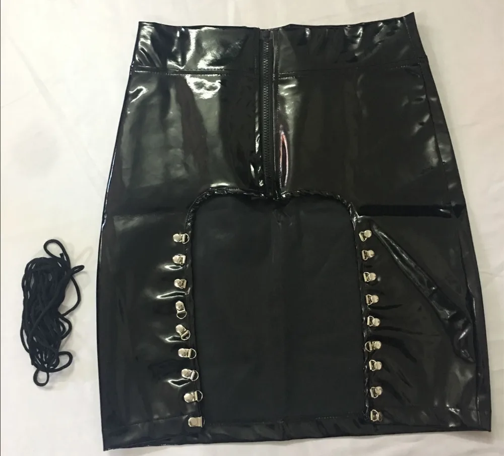 Fetish Slave Spanking Skirt Faux Leather Open Hip Bondage Sexy Lace Up Erotic Skirt S-XL Adult Game Toy Products
Fetish Slave Spanking Skirt Faux Leather Open Hip Bondage Sexy Lace Up Erotic Skirt S-XL Adult Game Toy Products