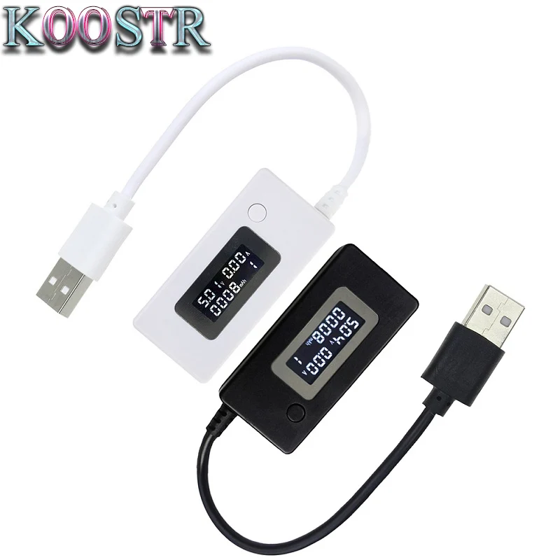 USB electric current monitor, ammeter voltmeter, LCD, 3V-7V, 0.05A-3.5A, 0-19999mAh, ampere Amper Meter, test power bank
USB electric current monitor, ammeter voltmeter, LCD, 3V-7V, 0.05A-3.5A, 0-19999mAh, ampere Amper Meter, test power bank