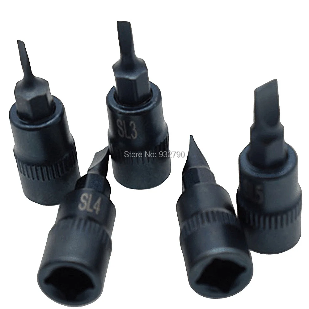 5pc 1/4" Drive Slotted Screwdriver Bit Socket Garage Tool Set SL2 SL3 SL4 SL5 SL6 Screwdriver Bits Slotted Head Screw Driver Bit
5pc 1/4" Drive Slotted Screwdriver Bit Socket Garage Tool Set SL2 SL3 SL4 SL5 SL6 Screwdriver Bits Slotted Head Screw Driver Bit