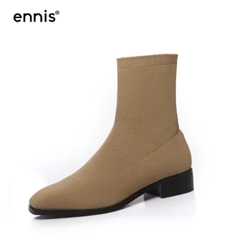 ENNIS 2019 Fashion Women Ankle Boots Low Heel Knitting Boots Round Toe Stretch Sock Boots Autumn Ladies Shoes Black Khaki A946
ENNIS 2019 Fashion Women Ankle Boots Low Heel Knitting Boots Round Toe Stretch Sock Boots Autumn Ladies Shoes Black Khaki A946