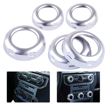 DWCX 5Pcs Car Styling Chrome Dashboard Console Switch Button Ring Cover Trim fit for Land Rover Discovery 4 Range Rover Sport
DWCX 5Pcs Car Styling Chrome Dashboard Console Switch Button Ring Cover Trim fit for Land Rover Discovery 4 Range Rover Sport