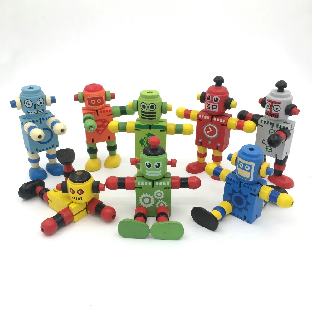 Children's educational toys rubber band deformation doll wooden elastic robot wooden joint sports doll baby products
Children's educational toys rubber band deformation doll wooden elastic robot wooden joint sports doll baby products