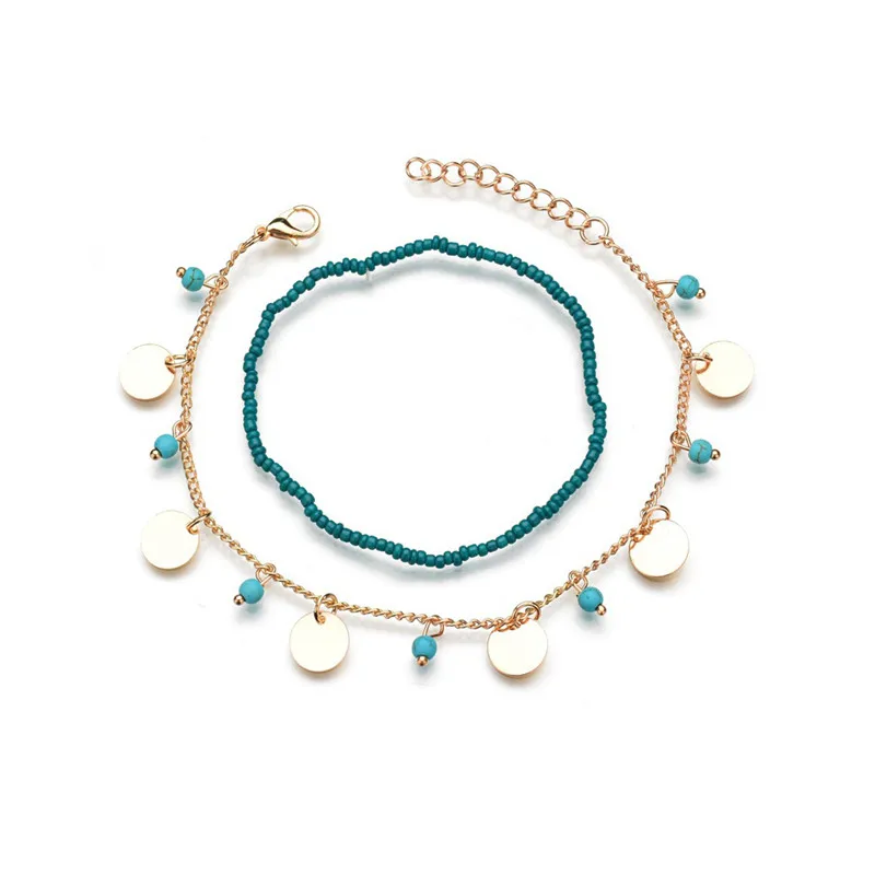 Summer new ankle chain Bohemian personality multilayer beaded anklet factory direct fashion beach accessories G0737
Summer new ankle chain Bohemian personality multilayer beaded anklet factory direct fashion beach accessories G0737