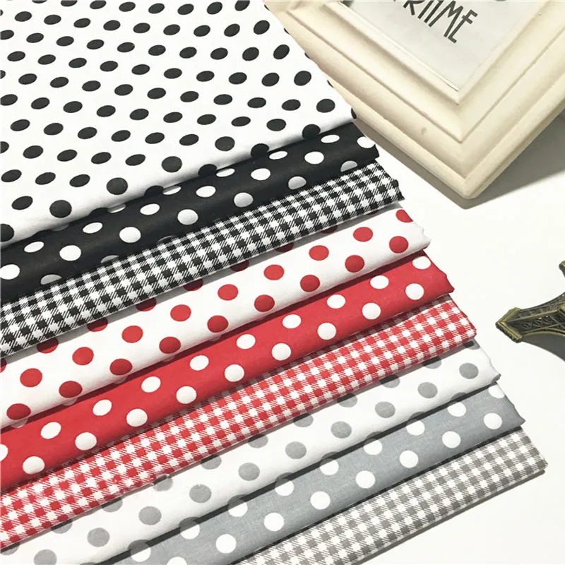 50x160cm Classic Black Red Grey Check & Polka Dot Printed Pure Trill Dot Cotton Fabric For DIY Sewing Baby Cloth Bedding Quiltin
50x160cm Classic Black Red Grey Check & Polka Dot Printed Pure Trill Dot Cotton Fabric For DIY Sewing Baby Cloth Bedding Quiltin