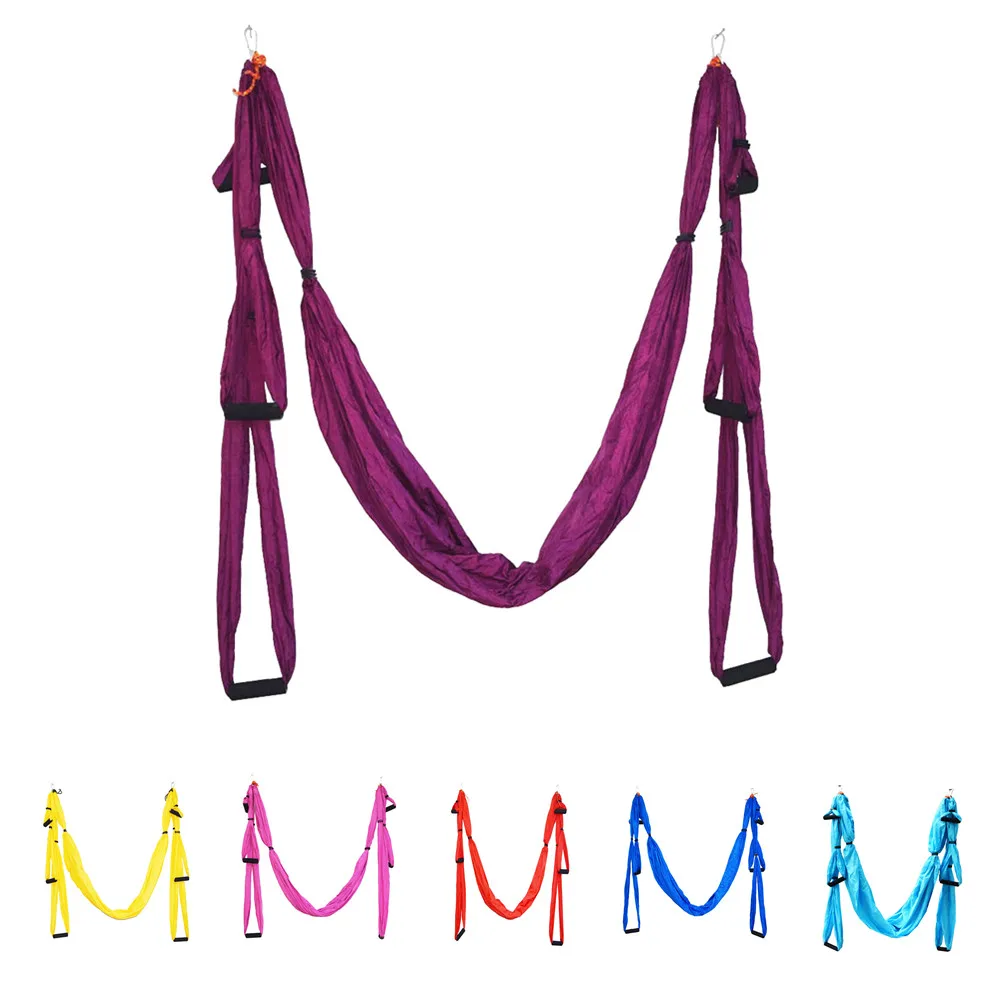 2017 Newest Parachute Fabric Fitness Yoga Swing Inversion Therapy Anti-gravity Aerial Straps Hammock with 6 Hand Grip
2017 Newest Parachute Fabric Fitness Yoga Swing Inversion Therapy Anti-gravity Aerial Straps Hammock with 6 Hand Grip