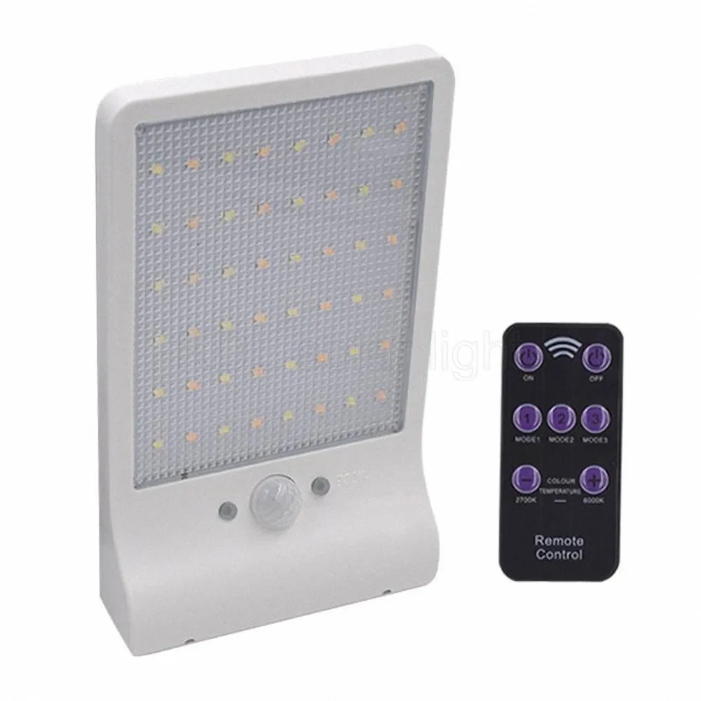 48 LED Solar Light Three Modes Black White Waterproof Outdoor Garden Wall Fence Lamp With rotate bracket remote control street
48 LED Solar Light Three Modes Black White Waterproof Outdoor Garden Wall Fence Lamp With rotate bracket remote control street