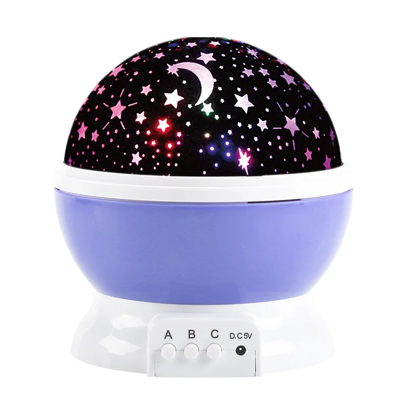 Stars Starry Sky LED Night Light Projector Moon Lamp Battery USB Kids Gifts Children Bedroom Projection | Освещение