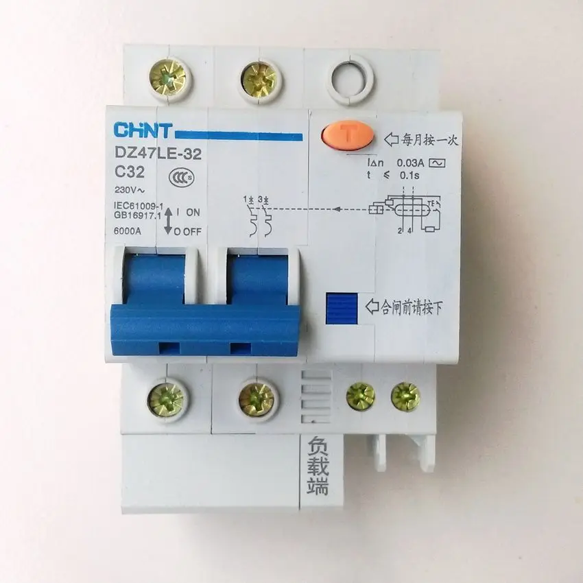 CHINT DZ47LE-32 2P C32A прерыватель цепи при утечке на землю/выключатель с остаточным током
CHINT DZ47LE-32 2P C32A прерыватель цепи при утечке на землю/выключатель с остаточным током