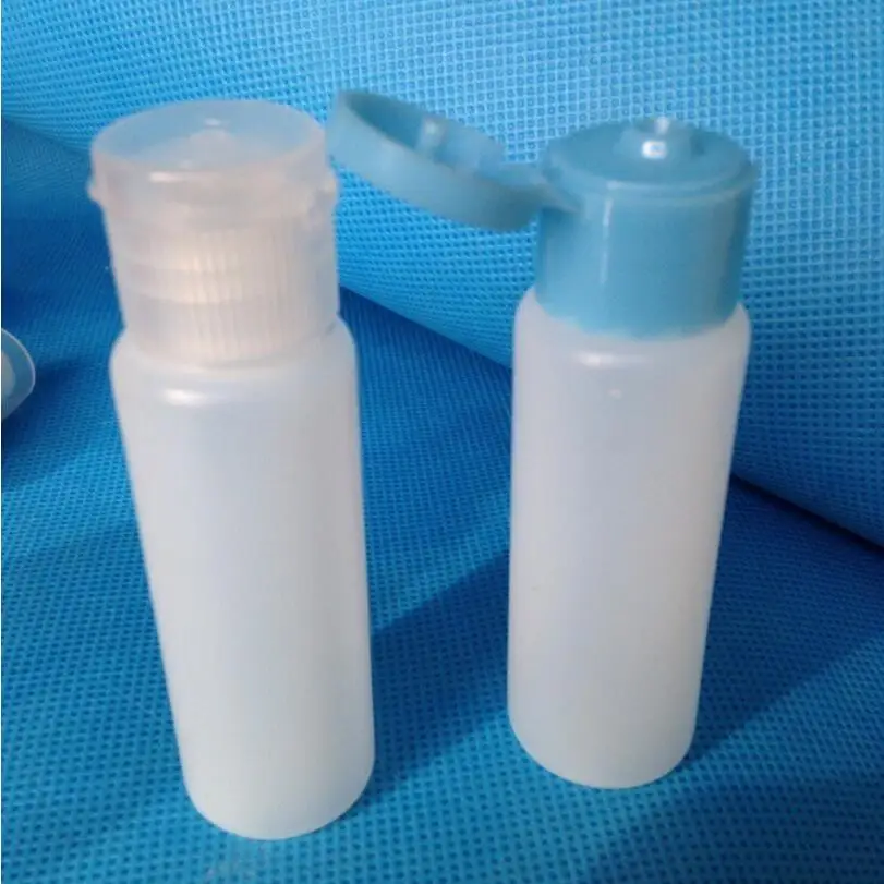 300pcs/lot 25 ml Squeeze Plastic Bottles With 4 Color Easy Flip Top Facial Cleanser Portable Travel Jar Wholesale | Красота и