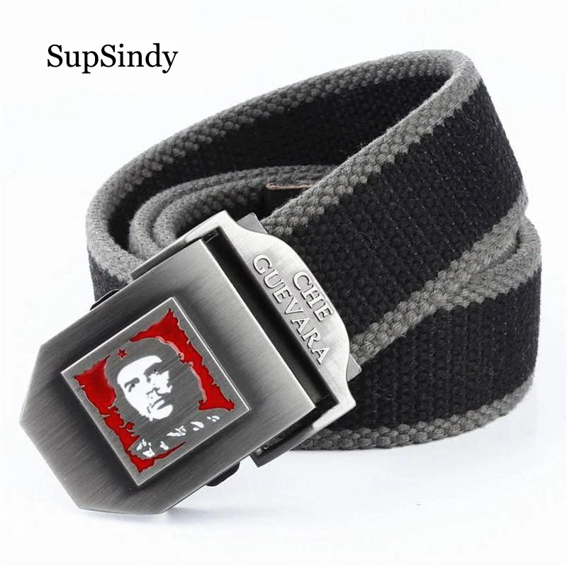 SupSindy men&women Canvas belt Che Guevara metal buckle Fashion waistband military belt Army tactical belts for Men male strap
SupSindy men&women Canvas belt Che Guevara metal buckle Fashion waistband military belt Army tactical belts for Men male strap
